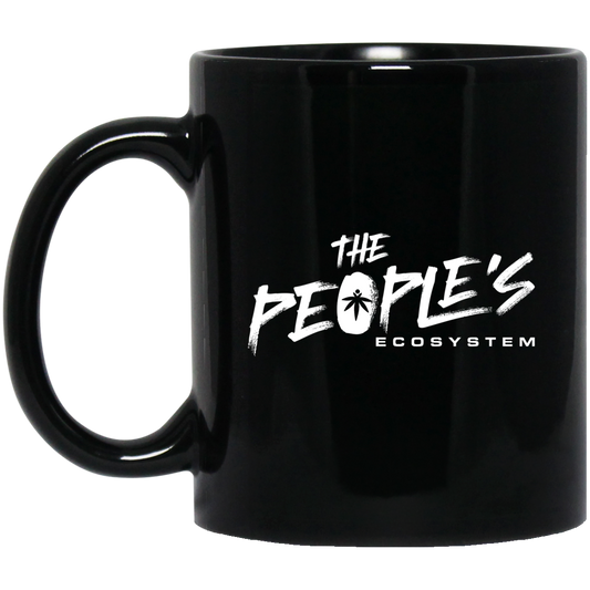 The People's (E) 11 oz. Black Mug